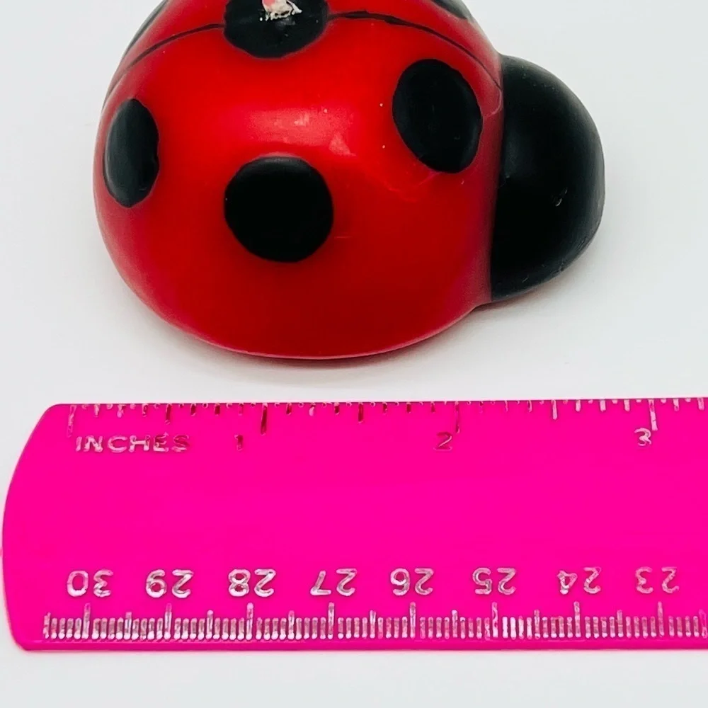 Ladybug floating candles never burned set of 3
